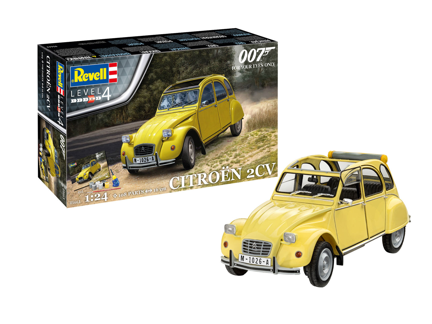 Revell 05663 1:24 Gift Set James Bond 'Citroen 2CV'