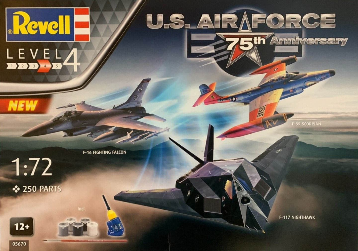 Revell 05670 1:72 US Air Force 75th Anniversary Gift Set