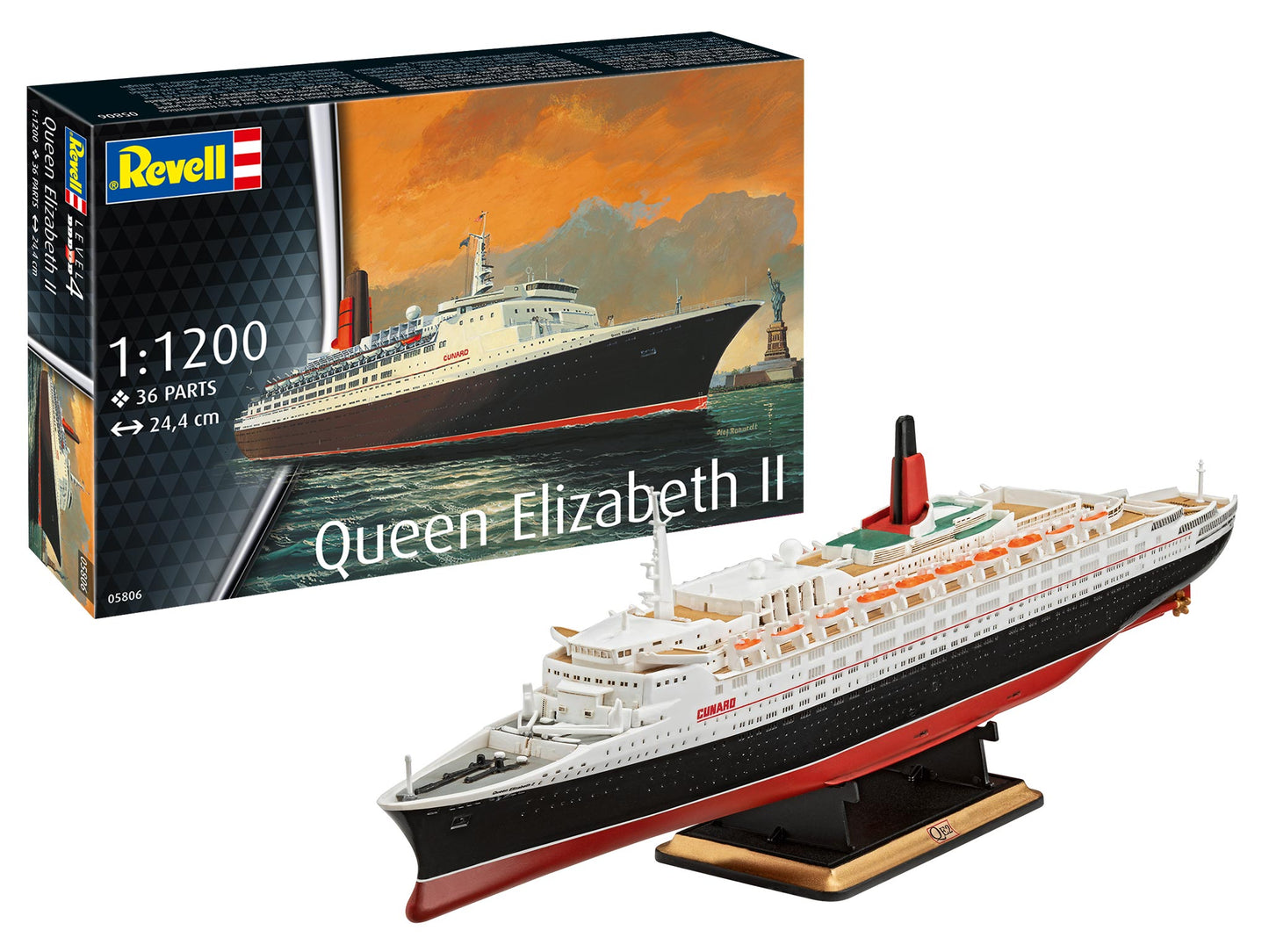 Revell 05806 1:1200 Queen Elizabeth 2