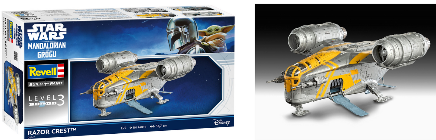 Revell 06747 1:72 Razor Crest; The Mandalorian & Grogu Movie: