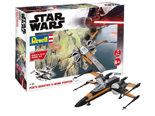 Revell 06777 1:78 Star Wars Poe's Boosted X-Wing Fighter Build & Play