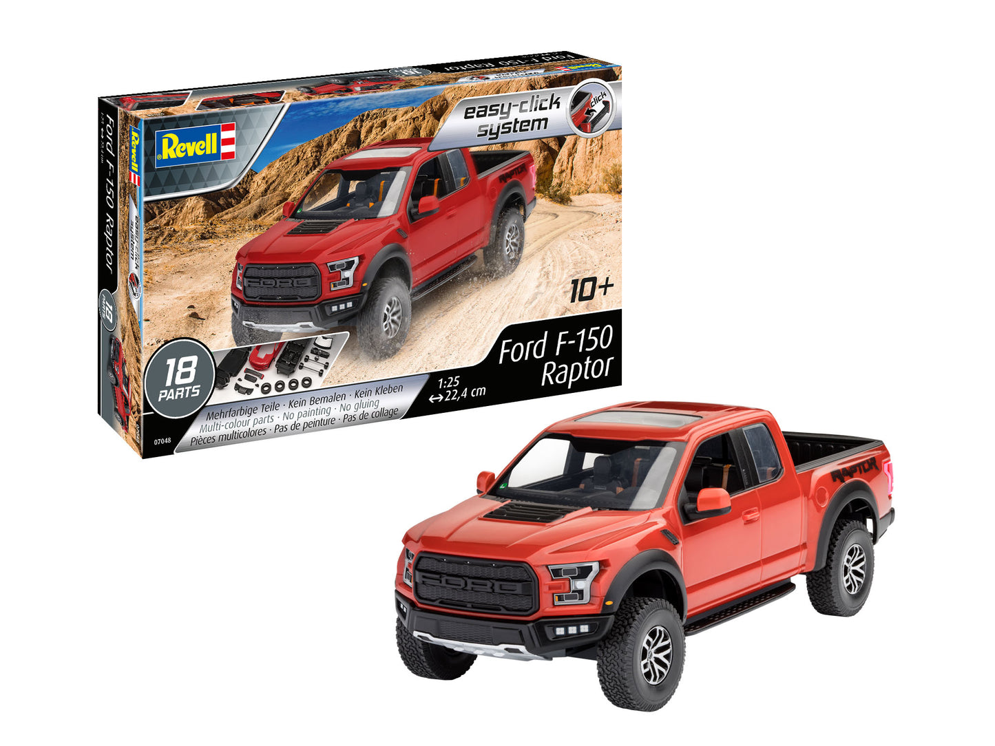 Revell 07048 1:25 Ford F-150 Raptor (Easy-Click System)