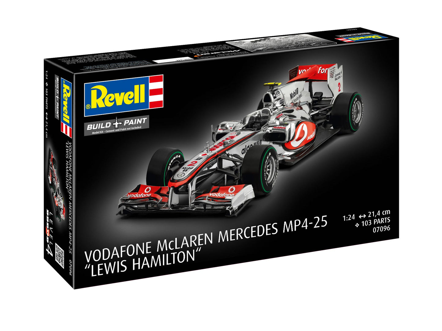 Revell 07096 1:24 McLaren MP4-25 Lewis Hamilton 2010 Season Car Vodafone