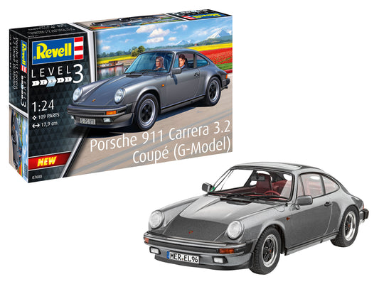 Revell 07688 1:24 Porsche 911 Carrera 3.2 Coupe (G-Model)