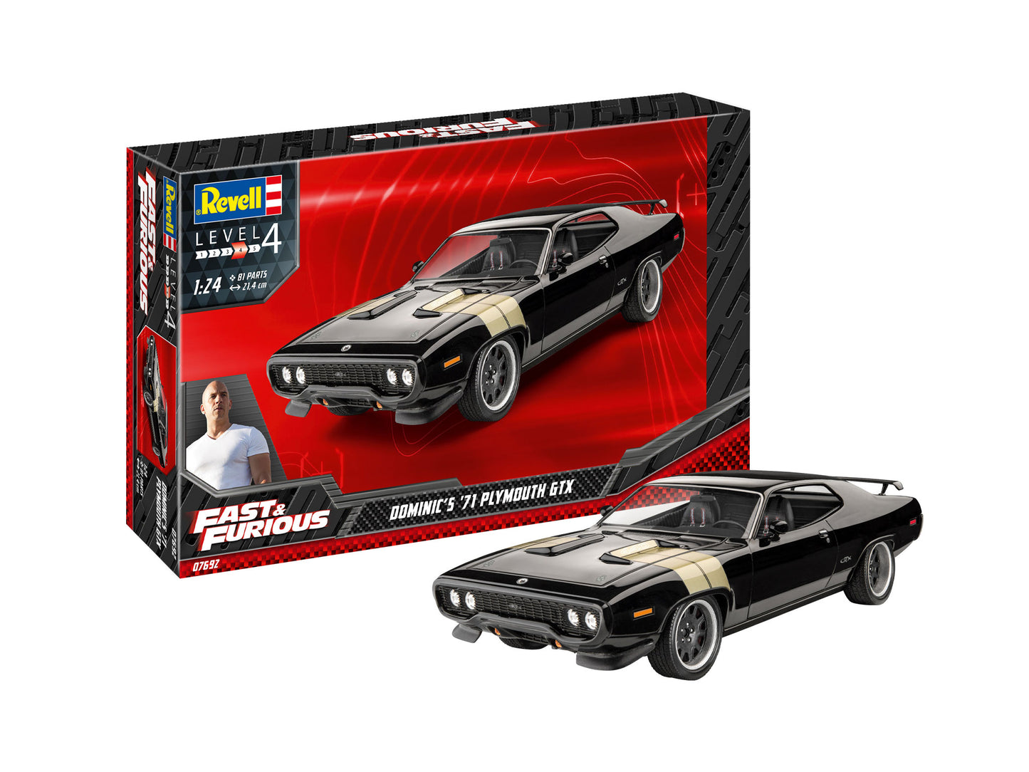 Revell 07692 1:24 Fast & Furious Dominic's '71 Plymouth GTX