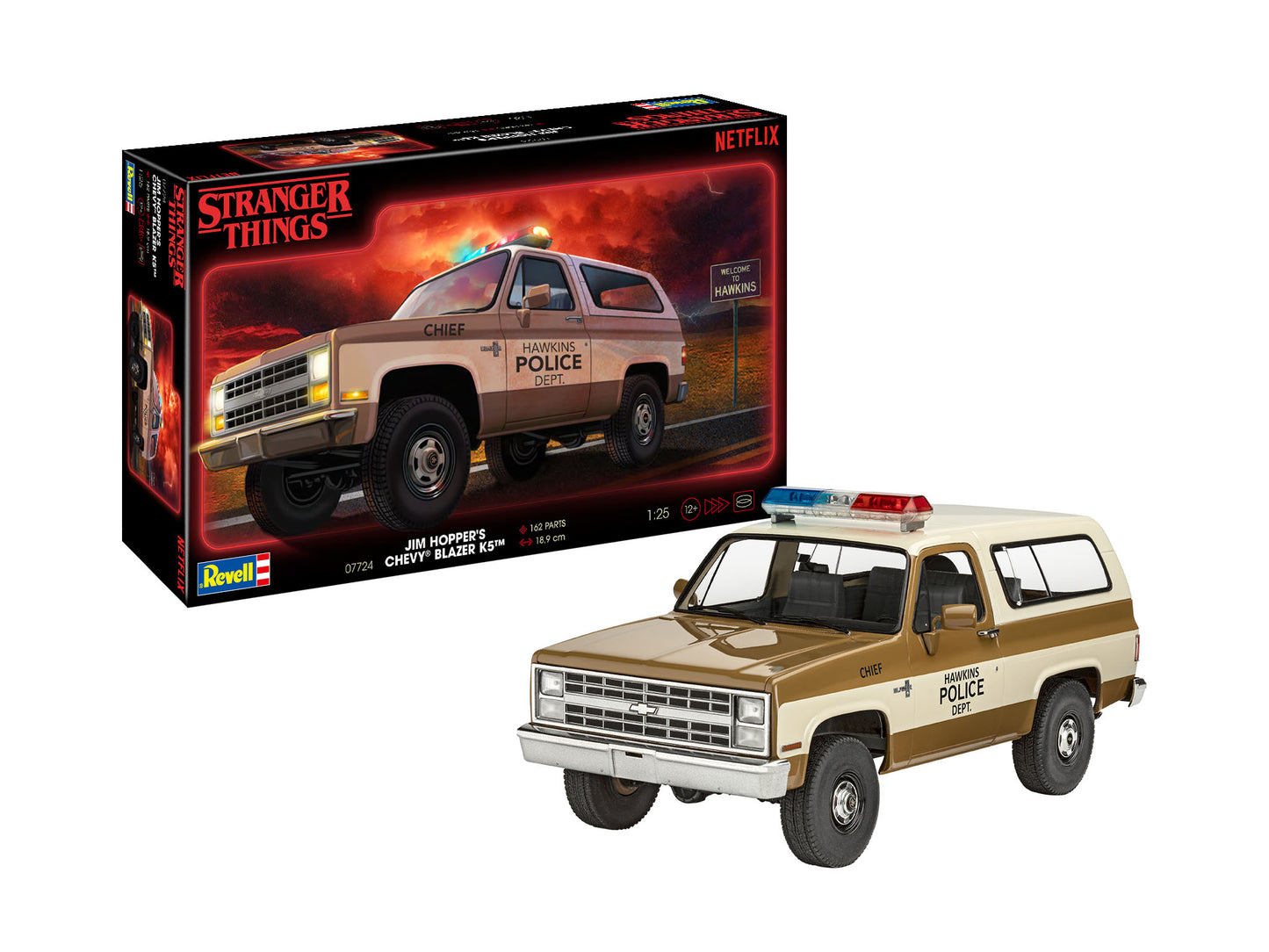 Revell 07724 1:25 Jim Hooper's 1985 Chevrolet K5 Blazer: Stranger Things