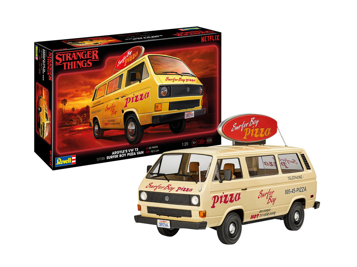 Revell 07725 1:25 VW T3 Bus 'Surfer Boy': Stranger Things