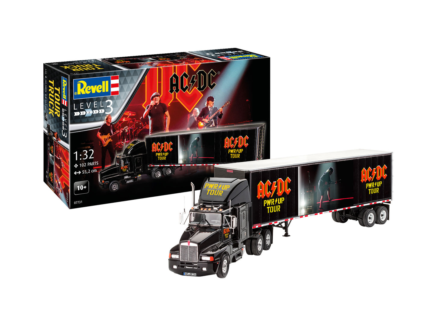 Revell 07731 1:32 50 Years of AC/DC Tour Truck â€œPWR UPâ€œ