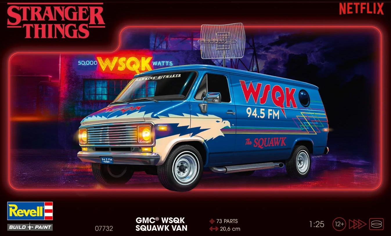 Revell 07732 1:25 Stranger Things GMC WSQK Squawk Van