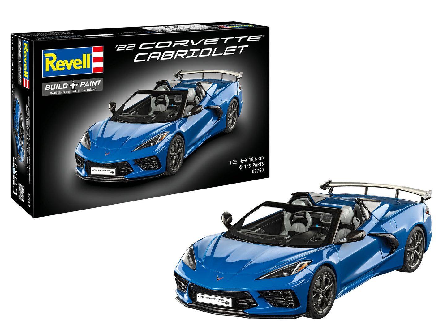 Revell 07750 1:25 ’22 Corvette C8 Cabriolet