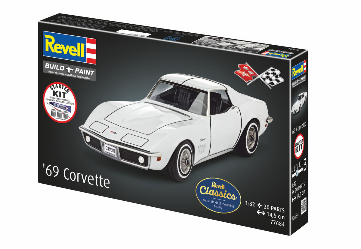Revell 77684 1:32 Chevrolet Corvette C3 - starter set