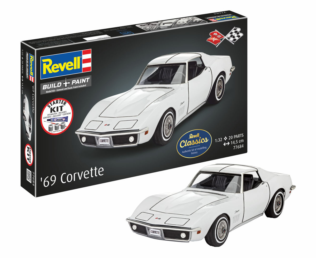 Revell 77684 1:32 Chevrolet Corvette C3 - starter set