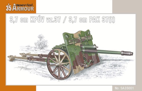 Special Armour SA35001 1:35 Kanon 3,7 cm KPUV vz.37 / 3,7 cm PAK 37(t)