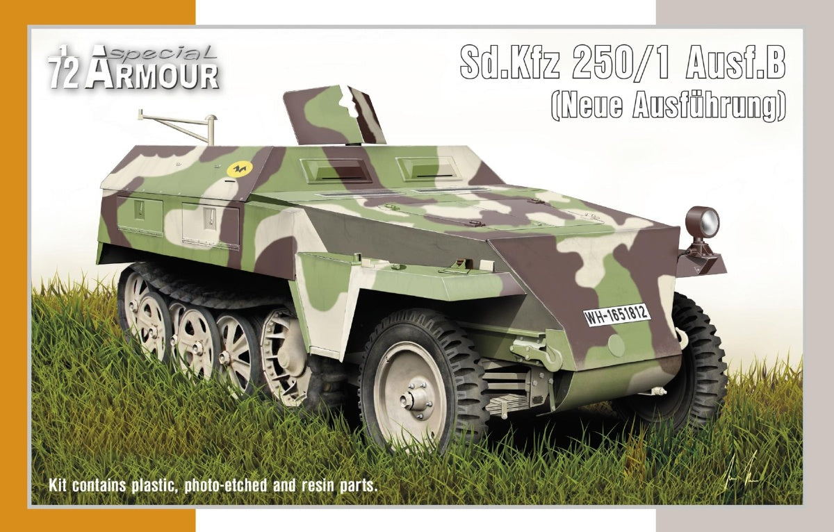 Special Armour SA72005 1:72 Sd.Kfz 250/1 Ausf.B (Neue Ausführung)