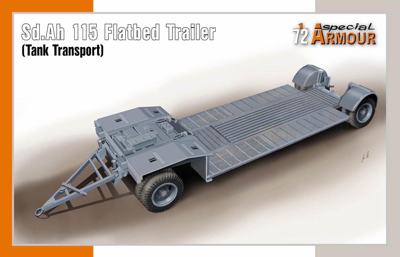 Special Armour SA72022 1:72 Sd.Ah 115 Flatbed Trailer (Tank Transport)