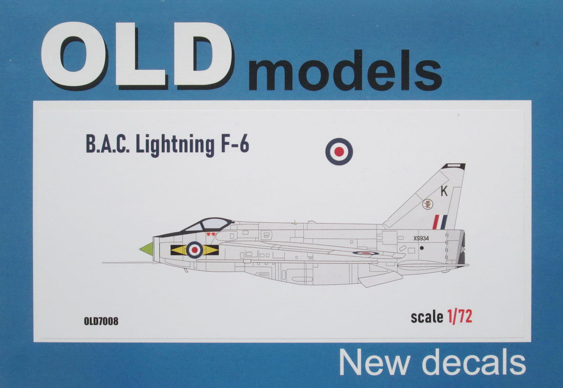 Sabre Kits OLD7008 1:72 BAC/EE Lightning F.6 (RAF)