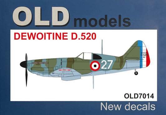 Sabre Kits SBK-OLD7014 1:72 Dewoitine D.520 ex-Frog/Novo, new decals
