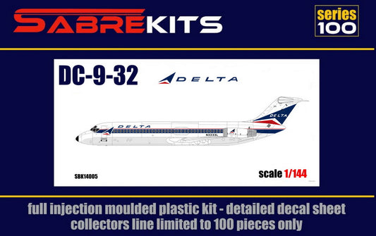 Sabre Kits SBK14005 1:144 Douglas DC-9-30 Delta ex-Fly New Decals
