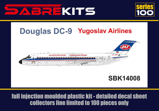 Sabre Kits SBK14008 1:144 Douglas DC-9-30 JAT ex-Fly New Decals