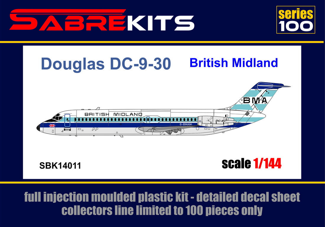 Sabre Kits SBK14011 1:144 Douglas DC-9-30 British Midland