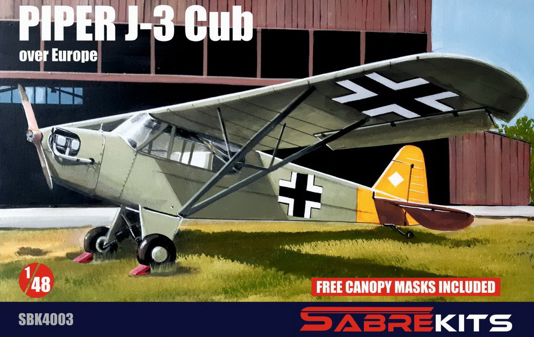 Sabre Kits SBK4003 1:48 Piper J-3 Cub 'Over Europe' ex-Smer with New Clear Parts