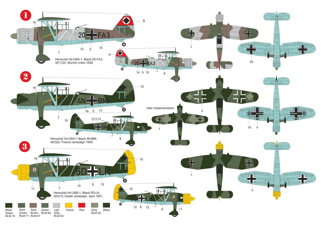Sabre Kits SBK7010 1:72 Henschel Hs-126 'Blitzkrieg'