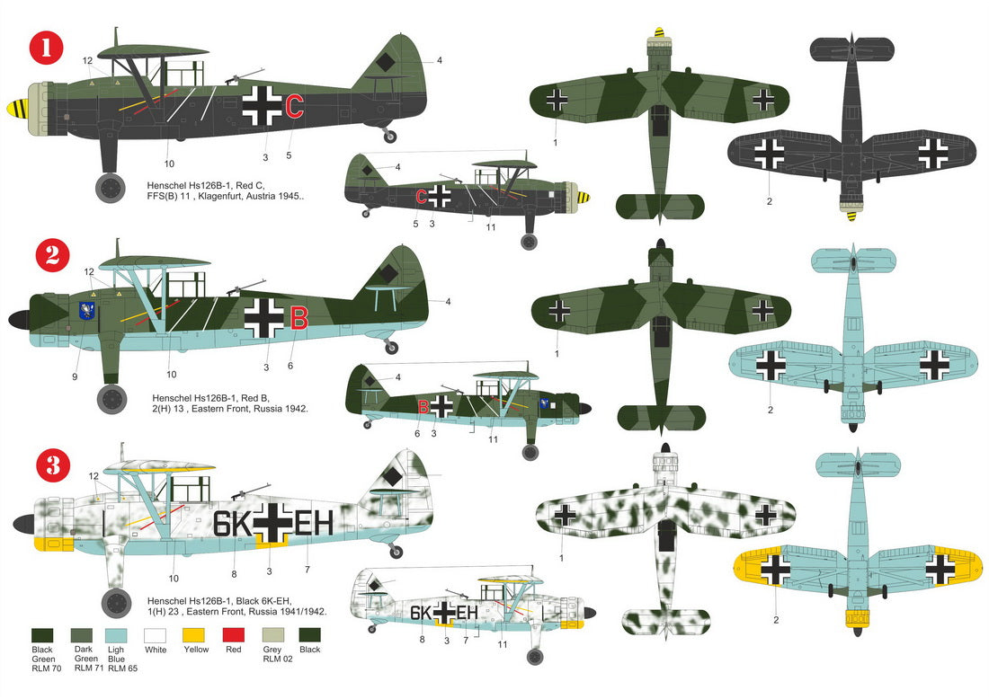 Sabre Kits SBK7011 1:72 Henschel Hs-126 'Eastern Front'