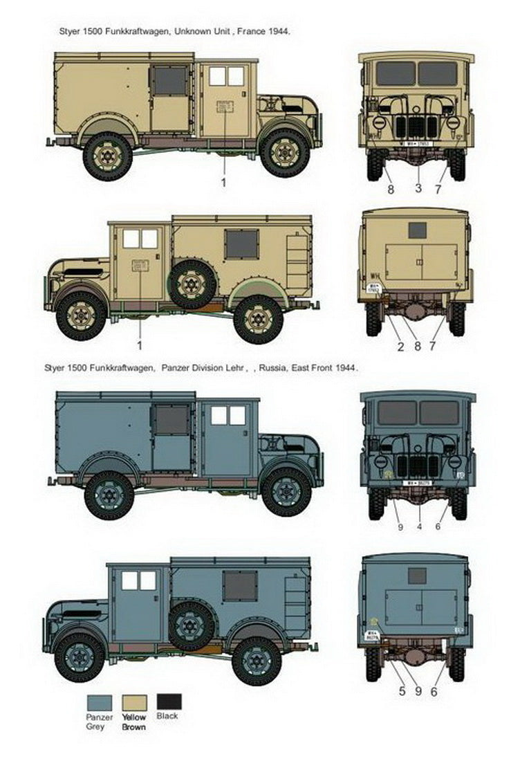 Sabre Kits SBK7027 1:72 Steyr 1500 Funkkraftwagen ex-Profiline/Special Hobby