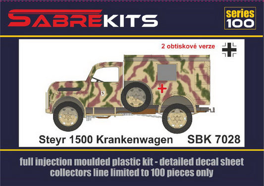 Sabre Kits SBK7028 1:72 Steyr 1500 Krankenwagen ex-Profiline/Special Hobby