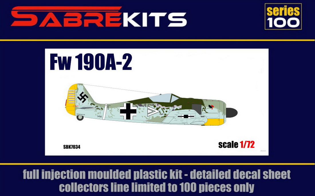 Sabre Kits SBK7034 1:72 Focke-Wulf Fw-190A-2 ex-AZ Models with New (3D-Printed) Parts