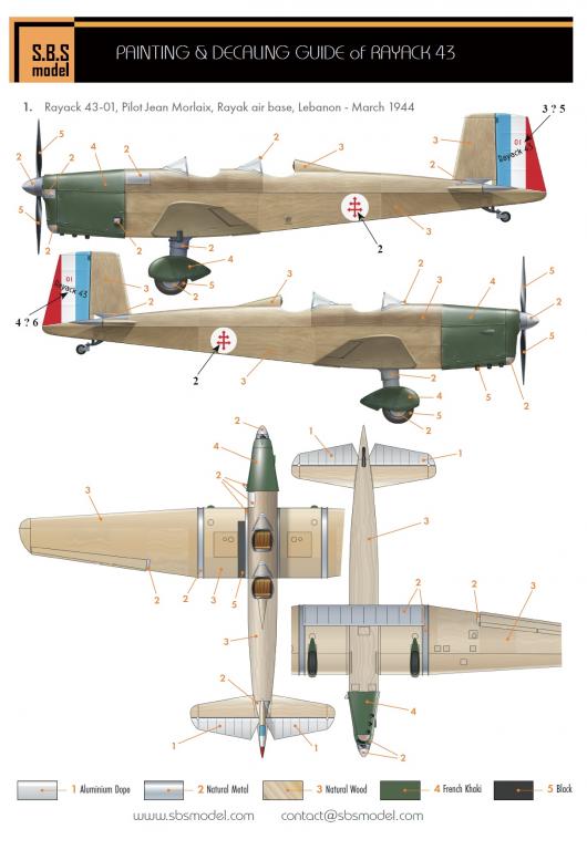 SBS Model SBS-704X 1:72 Rayack 43