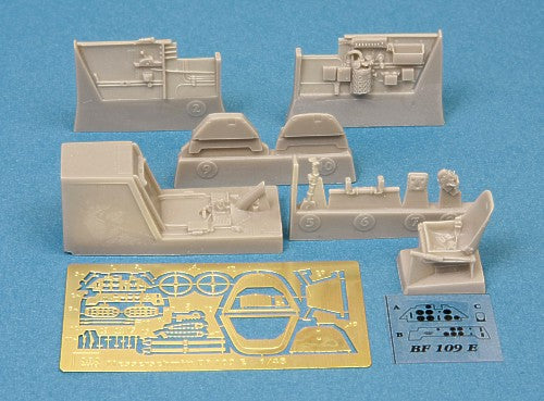 SBS Model SBS48013 1:48 Messerschmitt Bf-109E-3/Bf-109E-4 cockpit set