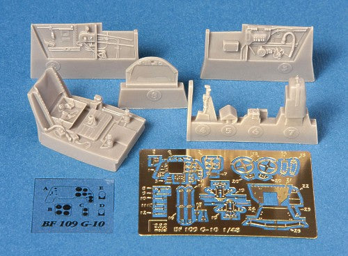 SBS Model SBS48016 1:48 Messerschmitt Bf-109G-10 cockpit set