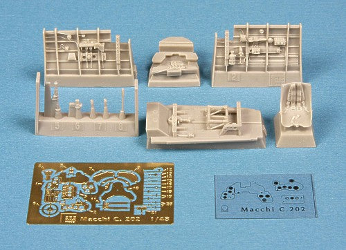 SBS Model SBS48017 1:48 Macchi C.202 'Folgore' cockpit set