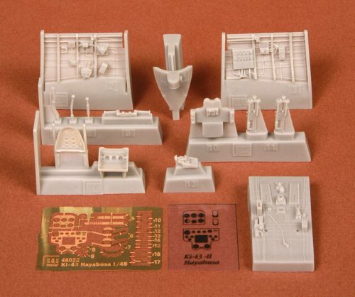 SBS Model SBS48022 1:48 Nakajima Ki-43-II Hayabusa (Oscar) cockpit set