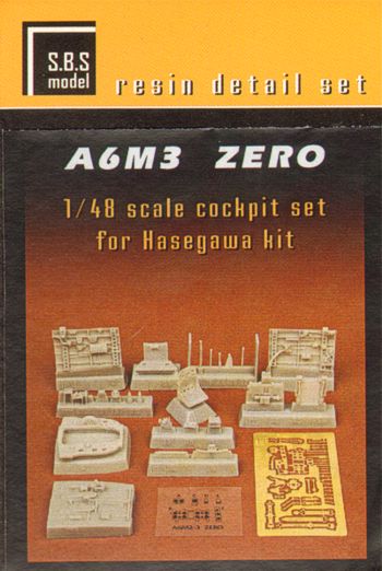 SBS Model SBS48029 1:48 Mitsubishi A6M3 Zero cockpit set