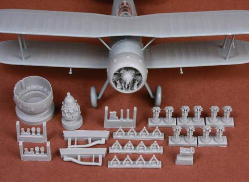 SBS Model SBS48057 1:48 Gloster Gladiator Mk.I/Mk.II engine & cowling set