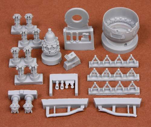 SBS Model SBS48058 1:48 Gloster Gladiator Mk.I/Mk.II engine, exhaust & cowling