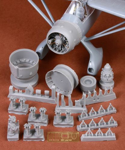 SBS Model SBS48071 1:48 Westland Lysander Mk.III engine & cowling set Resin+PE