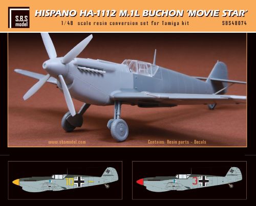 SBS Model SBS48074 1:48 Hispano Ha-1112 M.1L Buchon 'Movie Star'