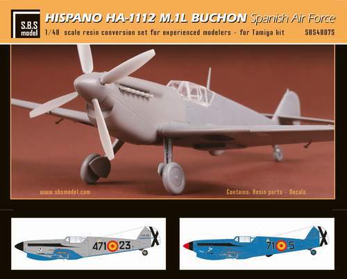 SBS Model SBS48075 1:48 Hispano Ha-1112 M.1L Buchon 'Spanish Air Force'
