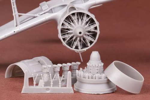 SBS Model SBS48079 1:48 Marcel-Bloch MB.151C.1 & MB.152C.1 engine with cowling set