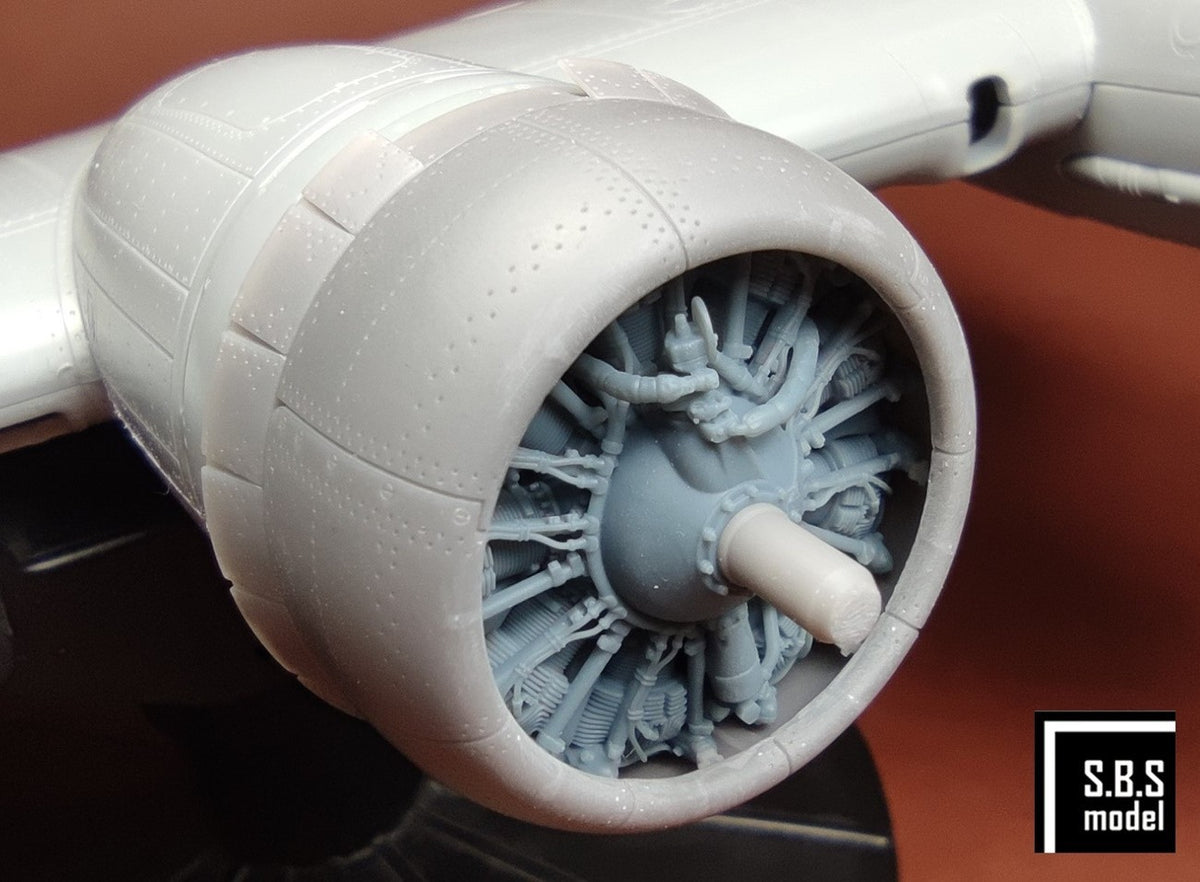 SBS Model SBS48090 1:48 Boeing B-17F/G (Early) Flying Fortress Engine & Cowling set