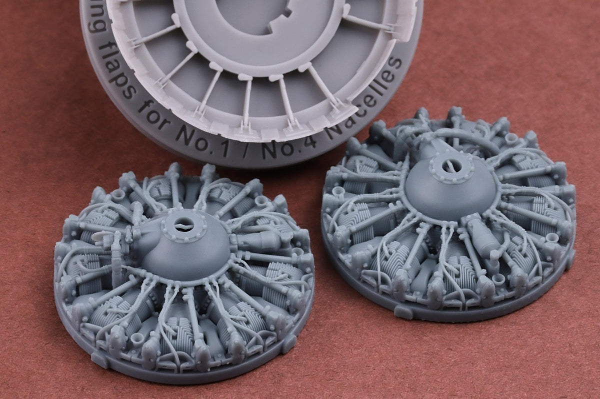 SBS Model SBS48090 1:48 Boeing B-17F/G (Early) Flying Fortress Engine & Cowling set