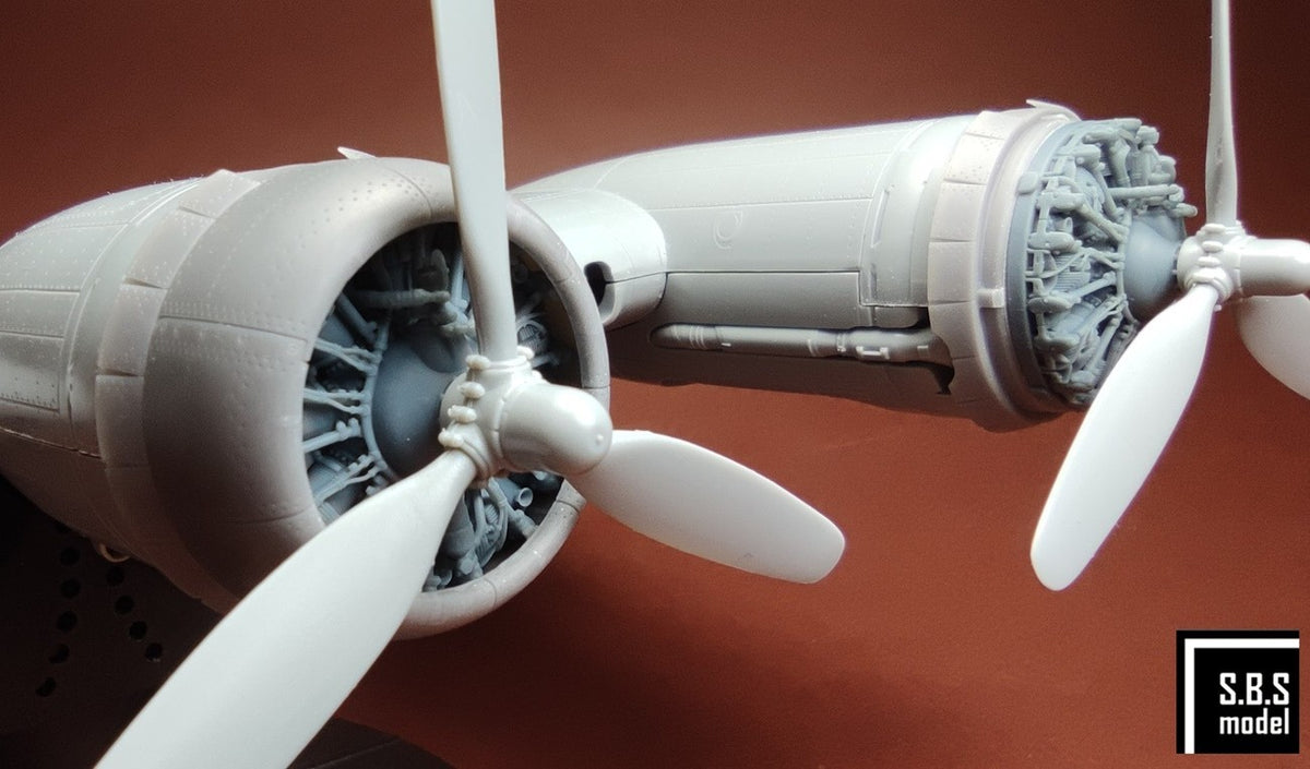 SBS Model SBS48090 1:48 Boeing B-17F/G (Early) Flying Fortress Engine & Cowling set