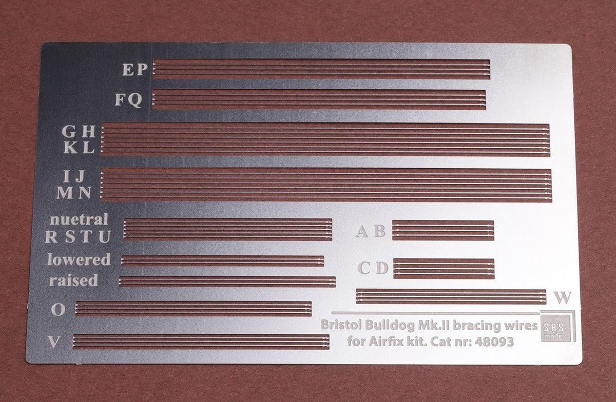 SBS Model SBS48093 1:48 Bristol Bulldog Mk.II rigging wire set