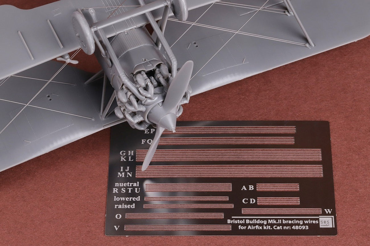 SBS Model SBS48093 1:48 Bristol Bulldog Mk.II rigging wire set