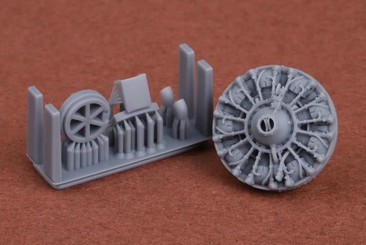 SBS Model 72083 1:72 Douglas SBD-1/SBD-2/SBD-3/SBD-4 Dauntless engine, oil cooler and exhaust set