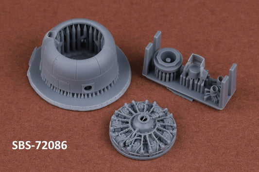 SBS Model 72086 1:72 Douglas SBD-2/3 Dauntless engine & cowling set