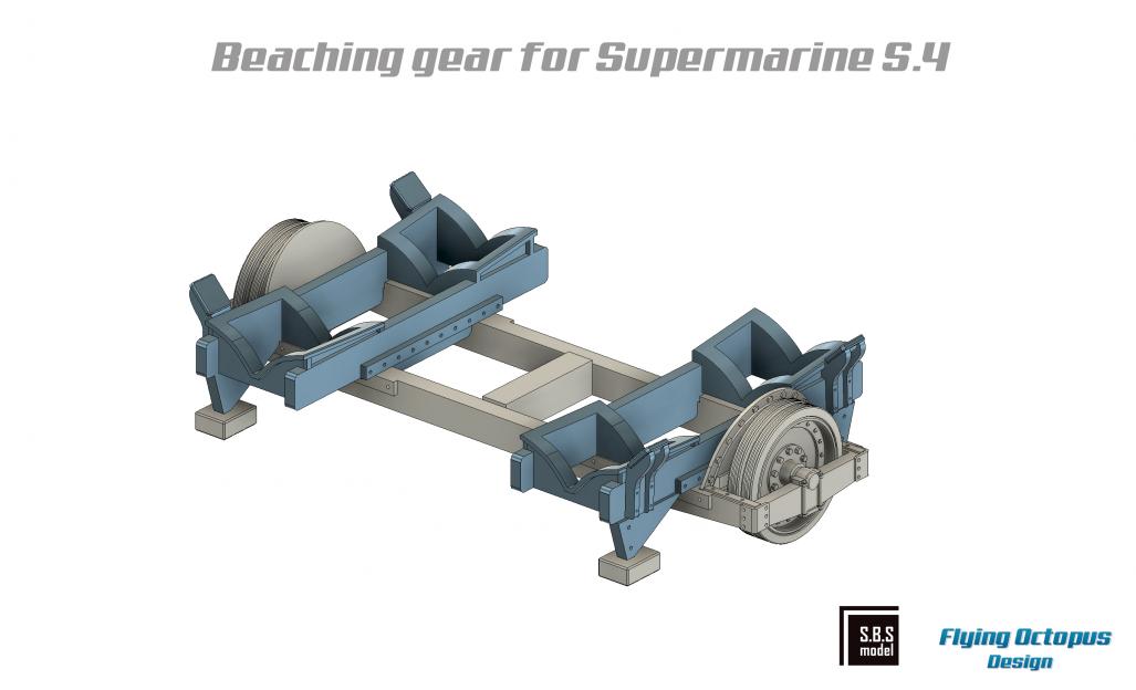 SBS Model 72088 1:72 Supermarine S.4 beaching gear